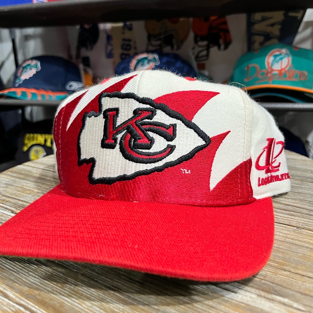 Vintage Kansas City Chiefs Sharktooth SnapBack Rare